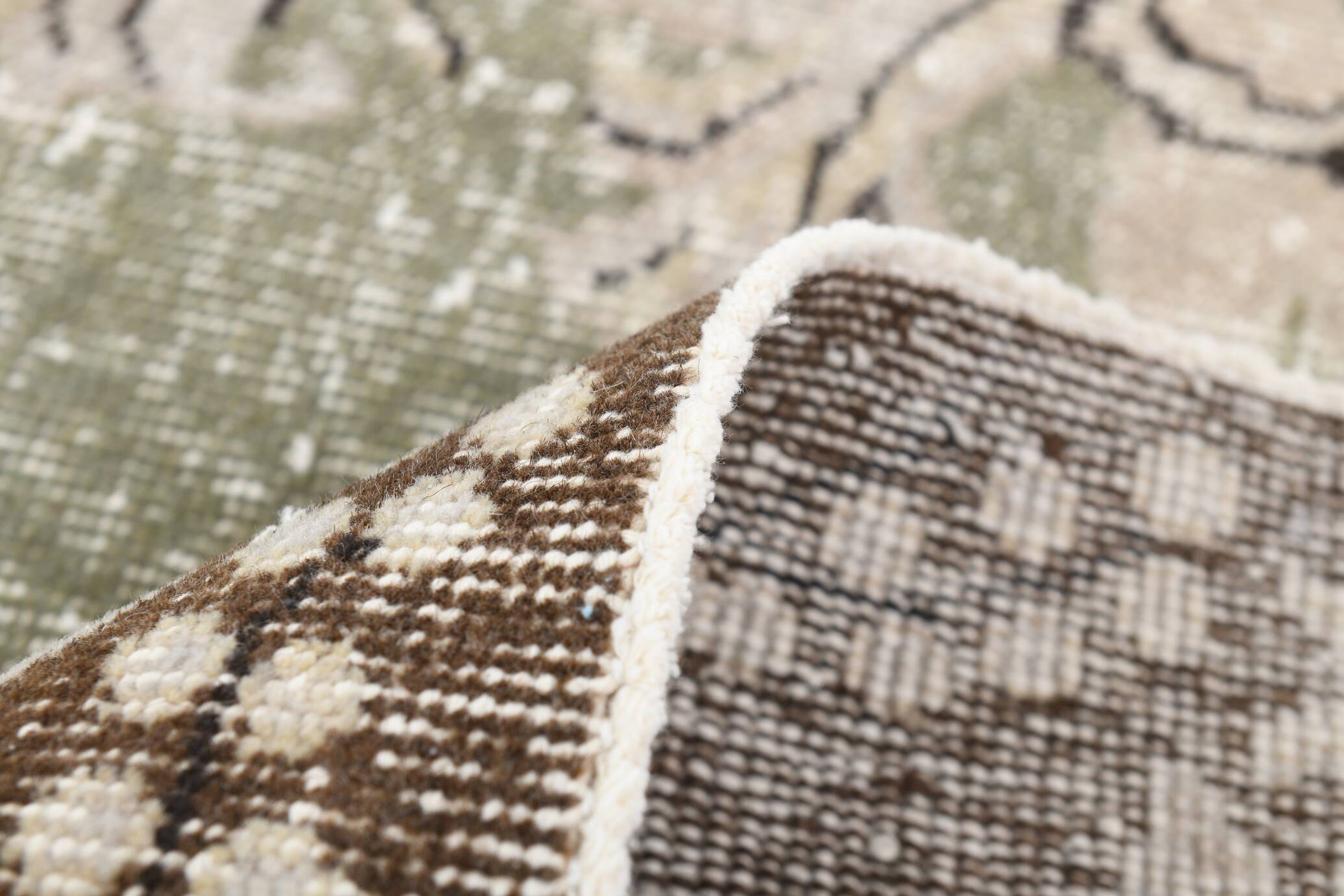 6x10 Rug For Bedroom Brown Beige Oriental Vintage Area Rug, 180x297Cm SK 1708