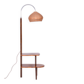 Lampadaire en noyer Art Déco attribué à J. Halabala pour Up Závody, République tchèque, années 1930