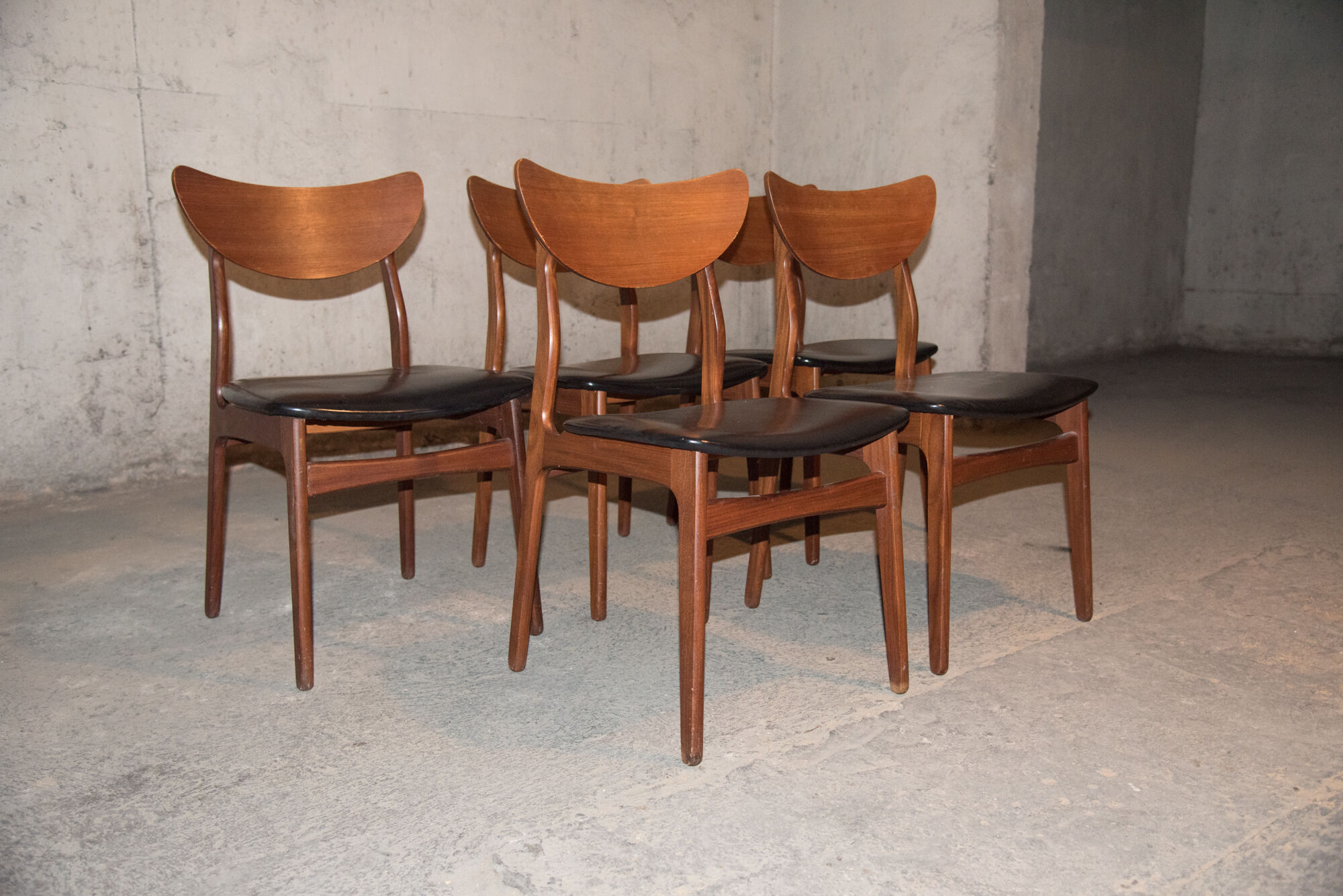 Series of 5 HP Hansen chairs for Mobelindustri