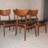Series of 5 HP Hansen chairs for Mobelindustri