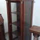 Vitrine style Empire en acajou et bronze doré, dessus marbre noir – XIXe