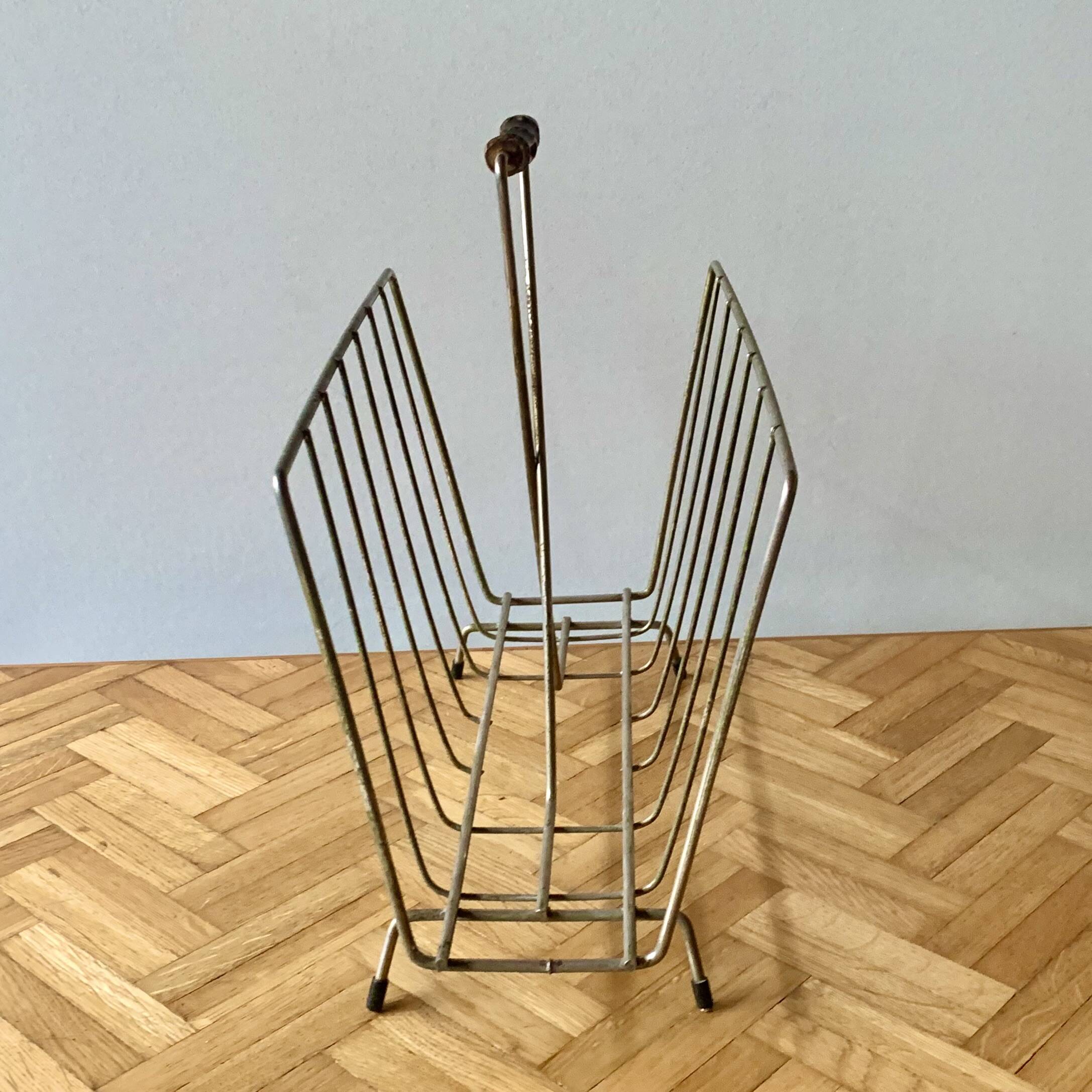 Old metal magazine rack - 1950