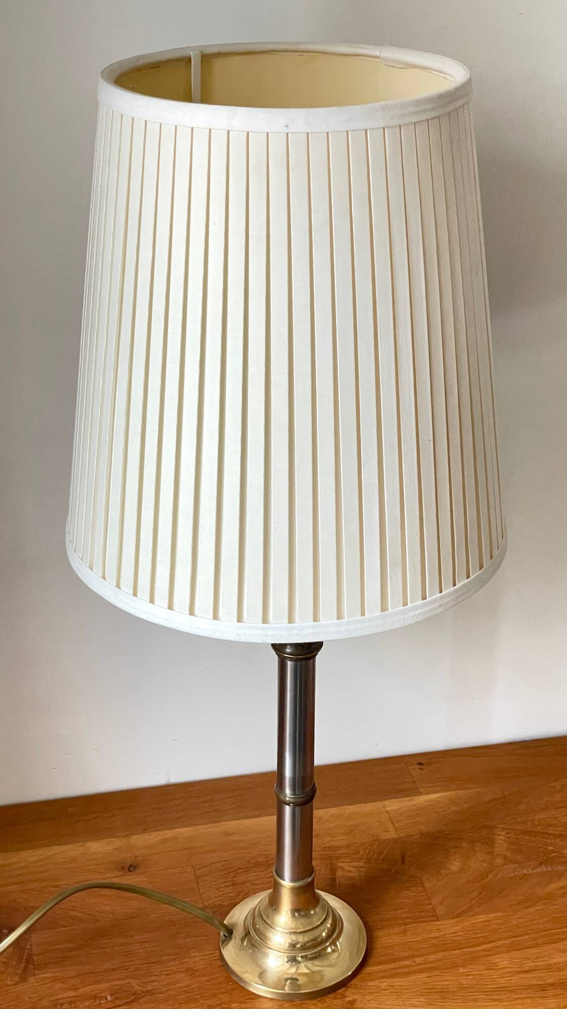 70s Steel and Brass LAMP