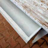 Pastel blue farm table