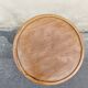 Curved wooden stool
