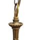 5-arm chandelier + 4 wall sconces MD bronze Louis XV style