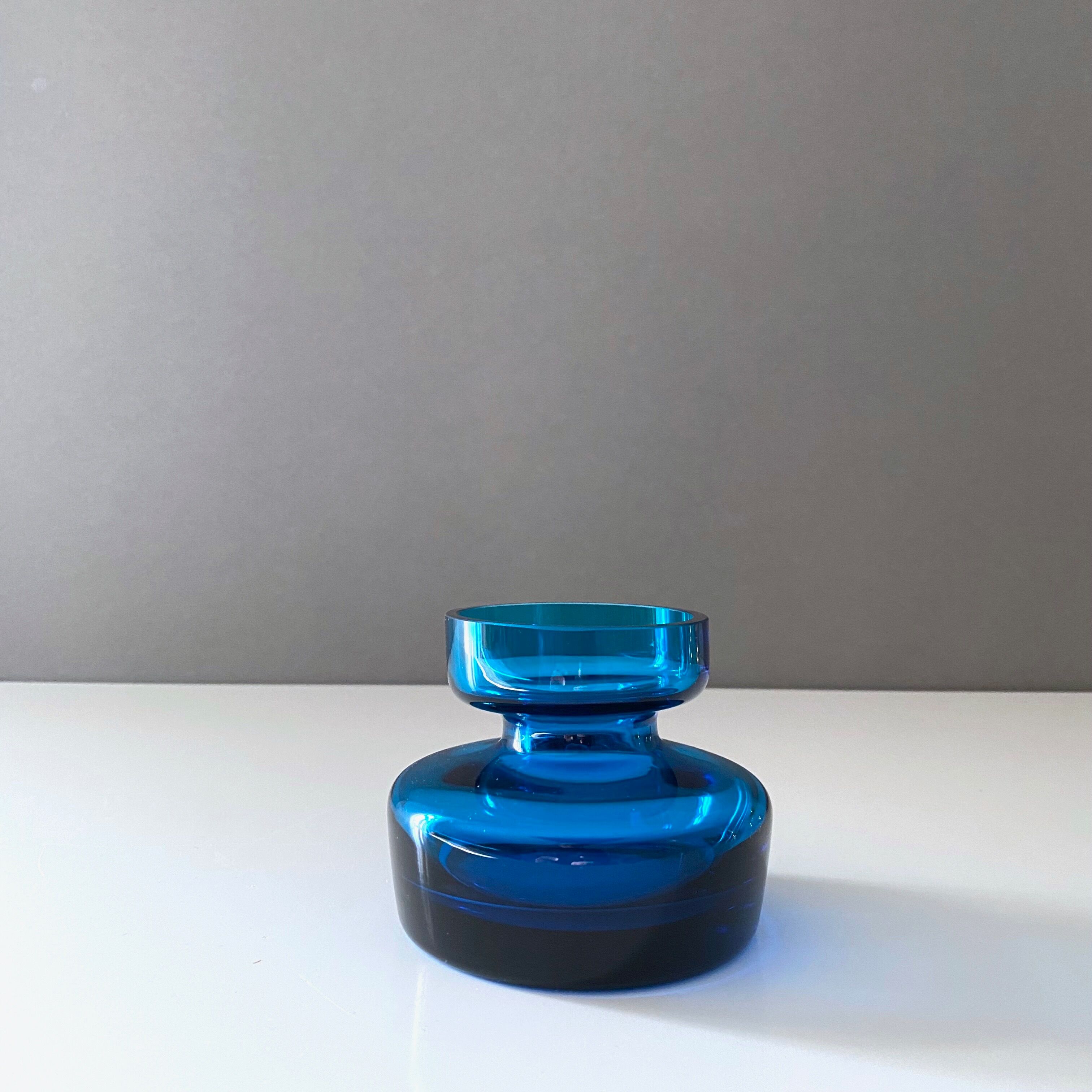 Midmodern vase petrol, vintage vase, 60's interior