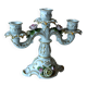Porcelain candle holder from the 1960s, by AKKaiser, with 3 arms, vintage