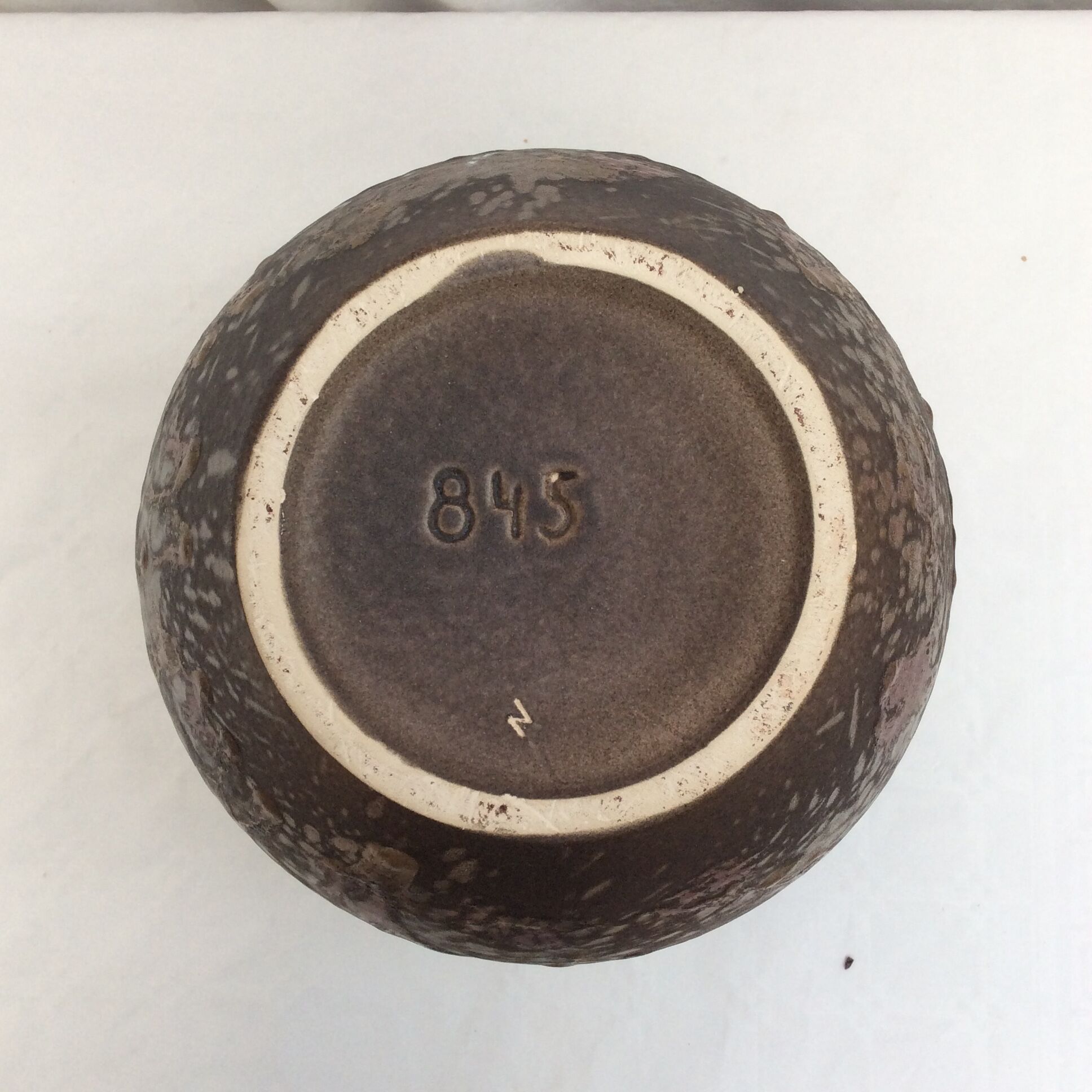 Vintage ceramic vase stamped numbered dimension: height -32cm- diameter -23.5cm-