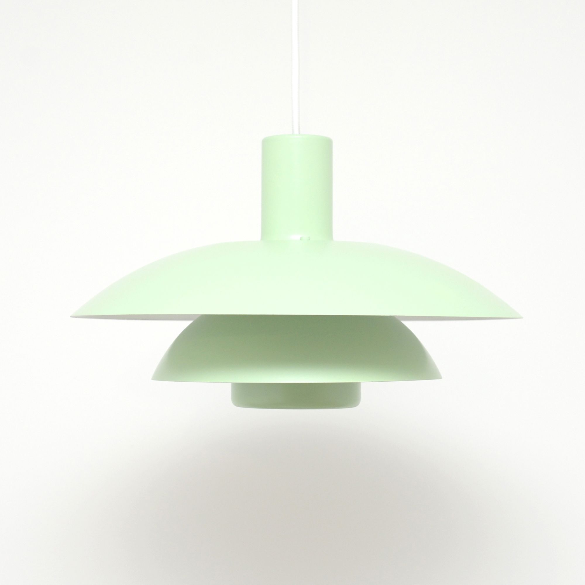 Pistachio Scandinavian lamp, 1970s