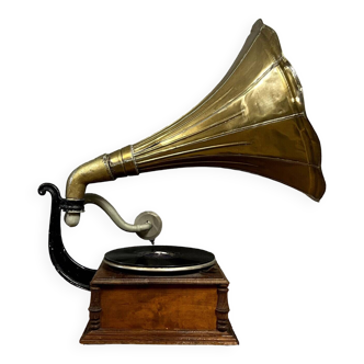 Gramophone français en état de marche vers 1900