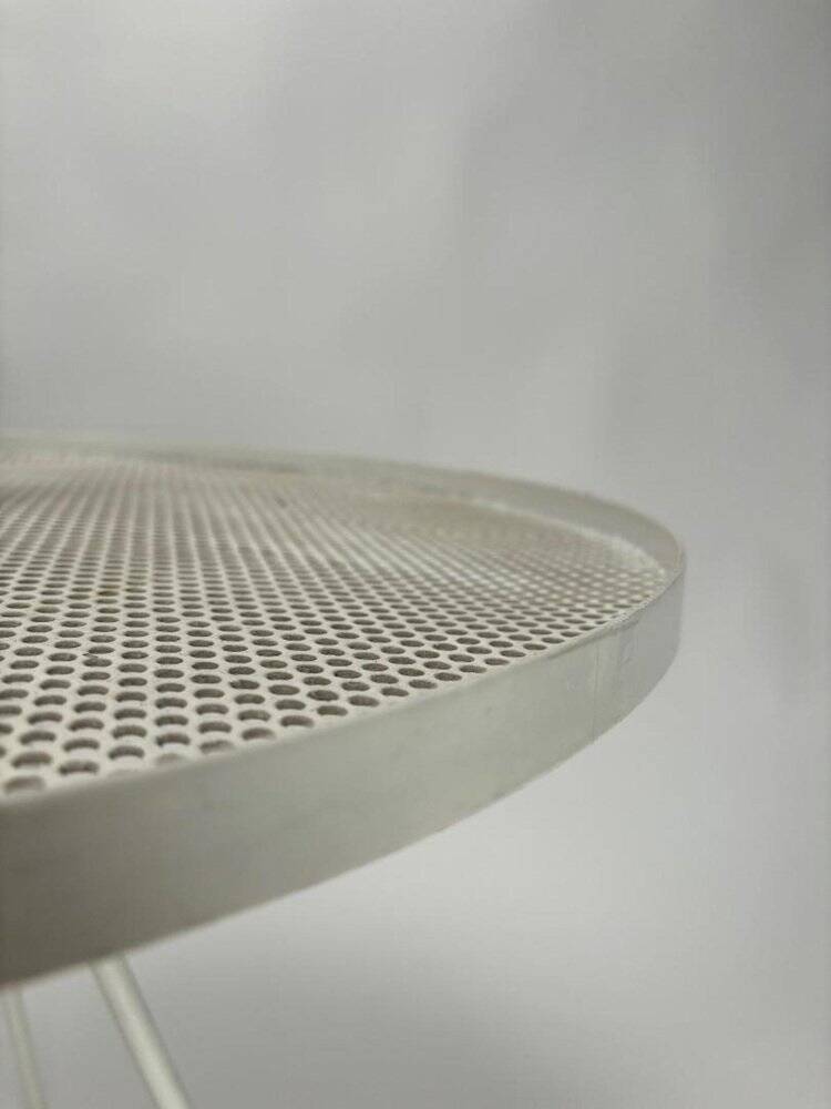 Mid-Century Iron Gueridon Table in the style of Mathieu Matégot, France, 1950s