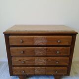 Art Deco chest of drawers, marble top