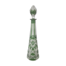 Green crystal decanter