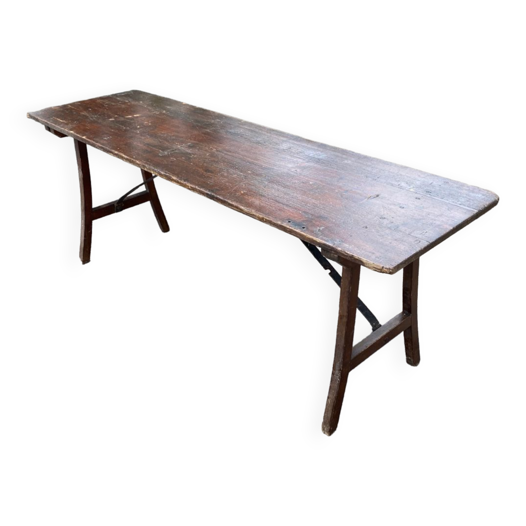 Folding brasserie table