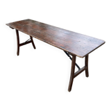 Folding brasserie table