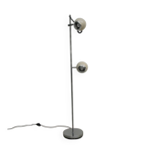Vintage Italian floor lamp – 2 cream spots – 1970s Reggiani style