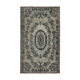Handmade hi-low pile anatolian 1980s 173 cm x 284 cm grey rug