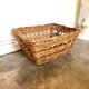 Wicker basket and braided rattan 66 x 47 cm