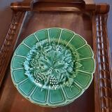 6 plates in barbotine 19 cm