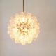 Spectacular Sputnik chandelier with snow glass balls, Doria, Germany, 1970s.