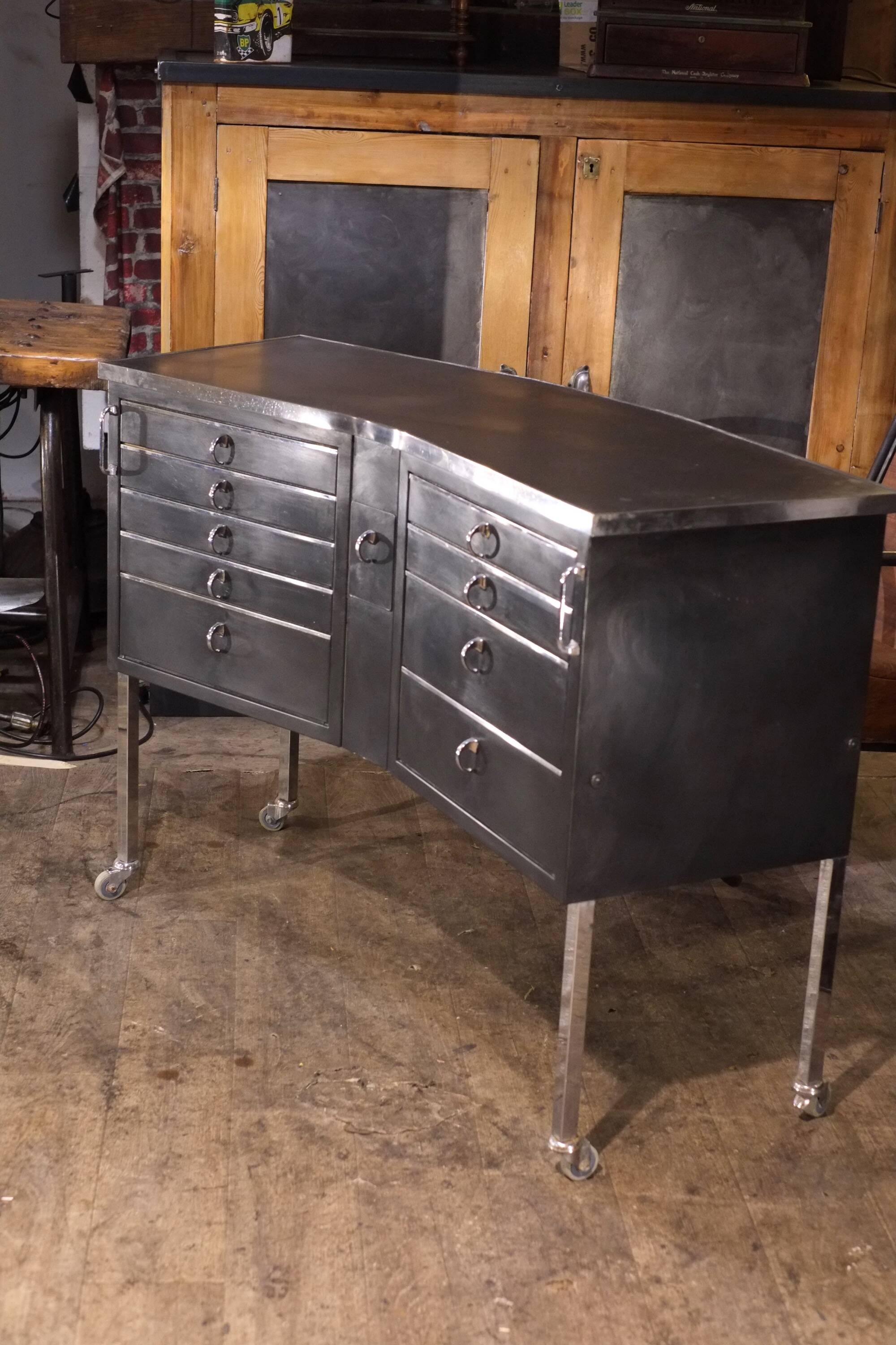 Vintage dentist furniture Gallus 1970