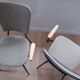 Pair of striped armchairs