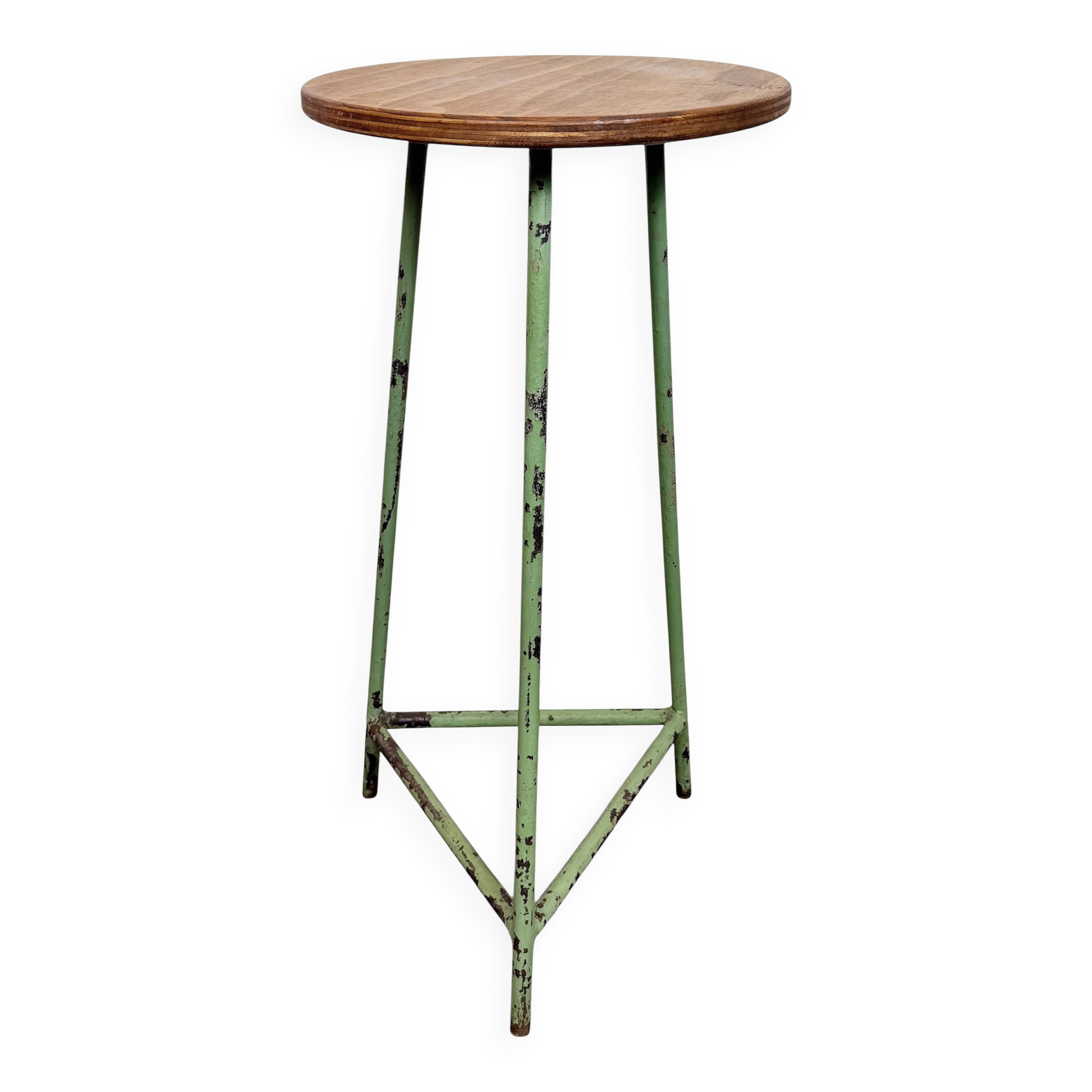 Green Industrial Workshop Stool, 1960s