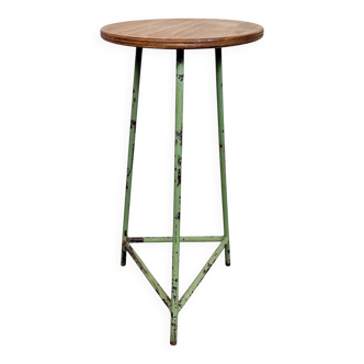 Green Industrial Workshop Stool, 1960s