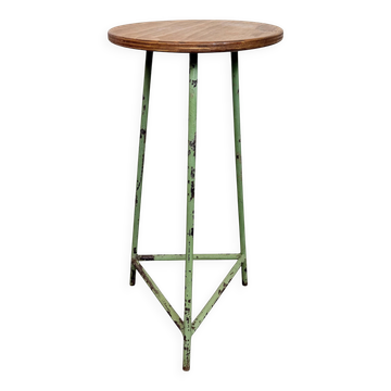 Green Industrial Workshop Stool, 1960s