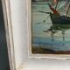 Watercolor on paper by andré mahuas vannes port de pêche 1949