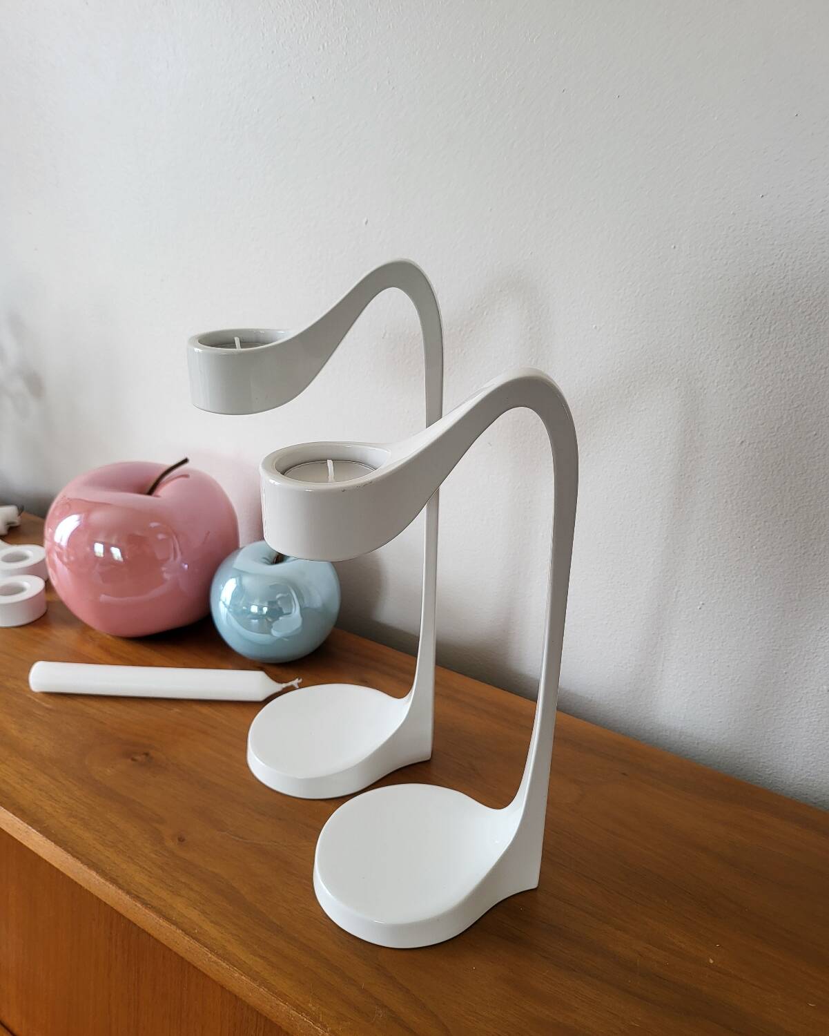 Pair of IKEA design candlesticks 90 Monika Mulder