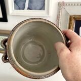 Old sandstone grease pot or salt pan