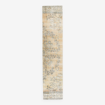 Shades Of Tan Beige Vintage Runner Rug