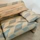 Ancien canapé Maralunga 3 places design italien des années 70 Cassina tissu patchwork