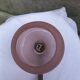 Applique vintage en opaline rose