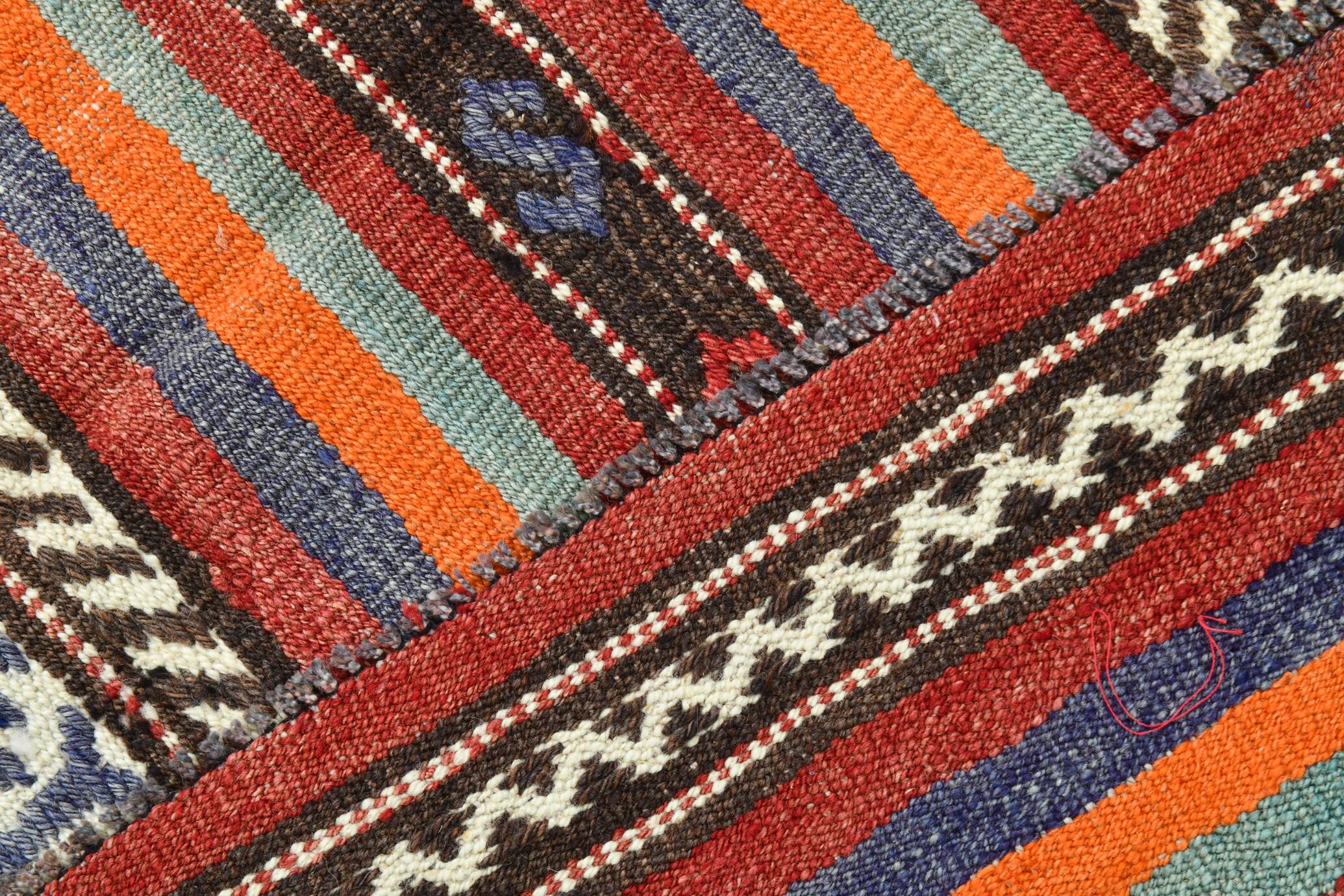 Small Size Pastel Kilim Rug, Vintage Kilim Boho Style Rug, 169x257 Cm