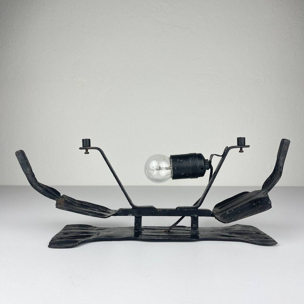 Vintage brutalist wall lamp, Italy, 1970s