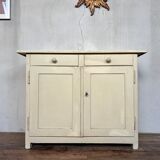 Parisian buffet white white patina