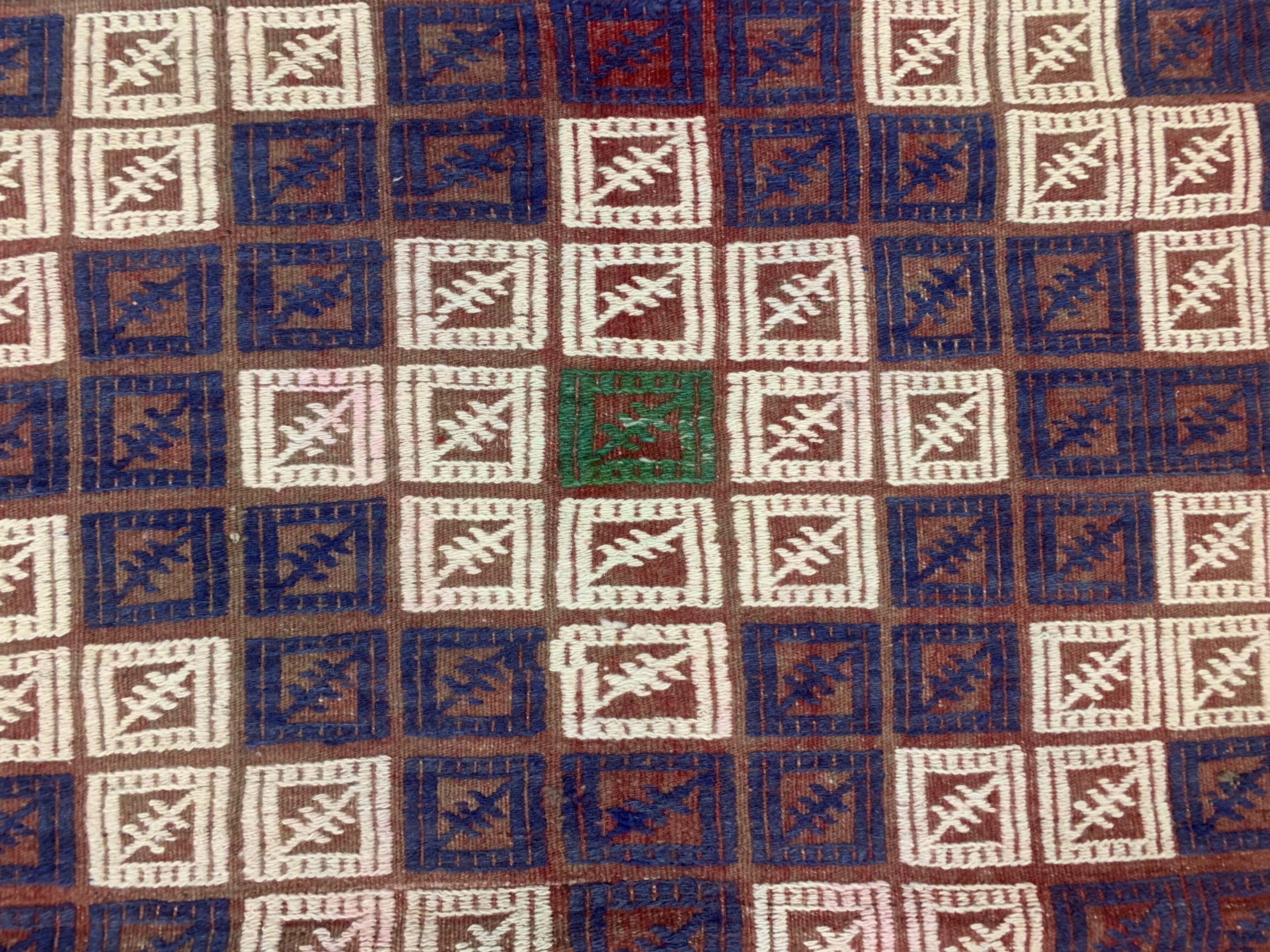 Old turkish kilim runner 210x101 cm, shabby chic, vintage, wool kelim, antique