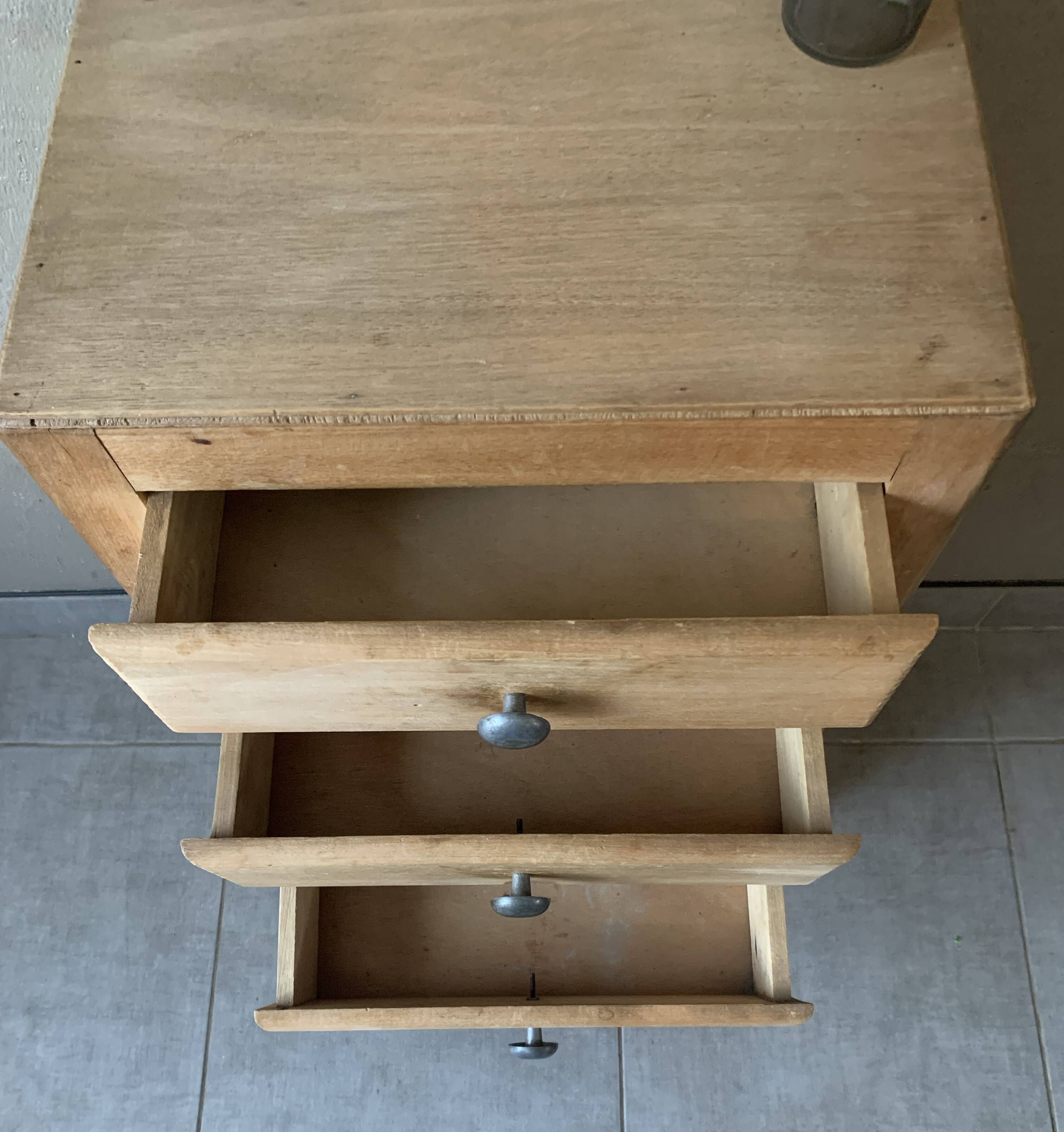 Vintage 5-drawer chest of drawers from 1950 in wood