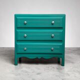 Commode art déco vert émeraude