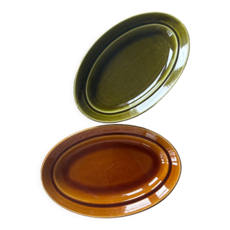 Set of two oval dishes Saint-Amand