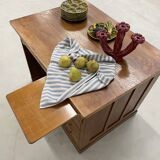 Oak and veneer counter or desk