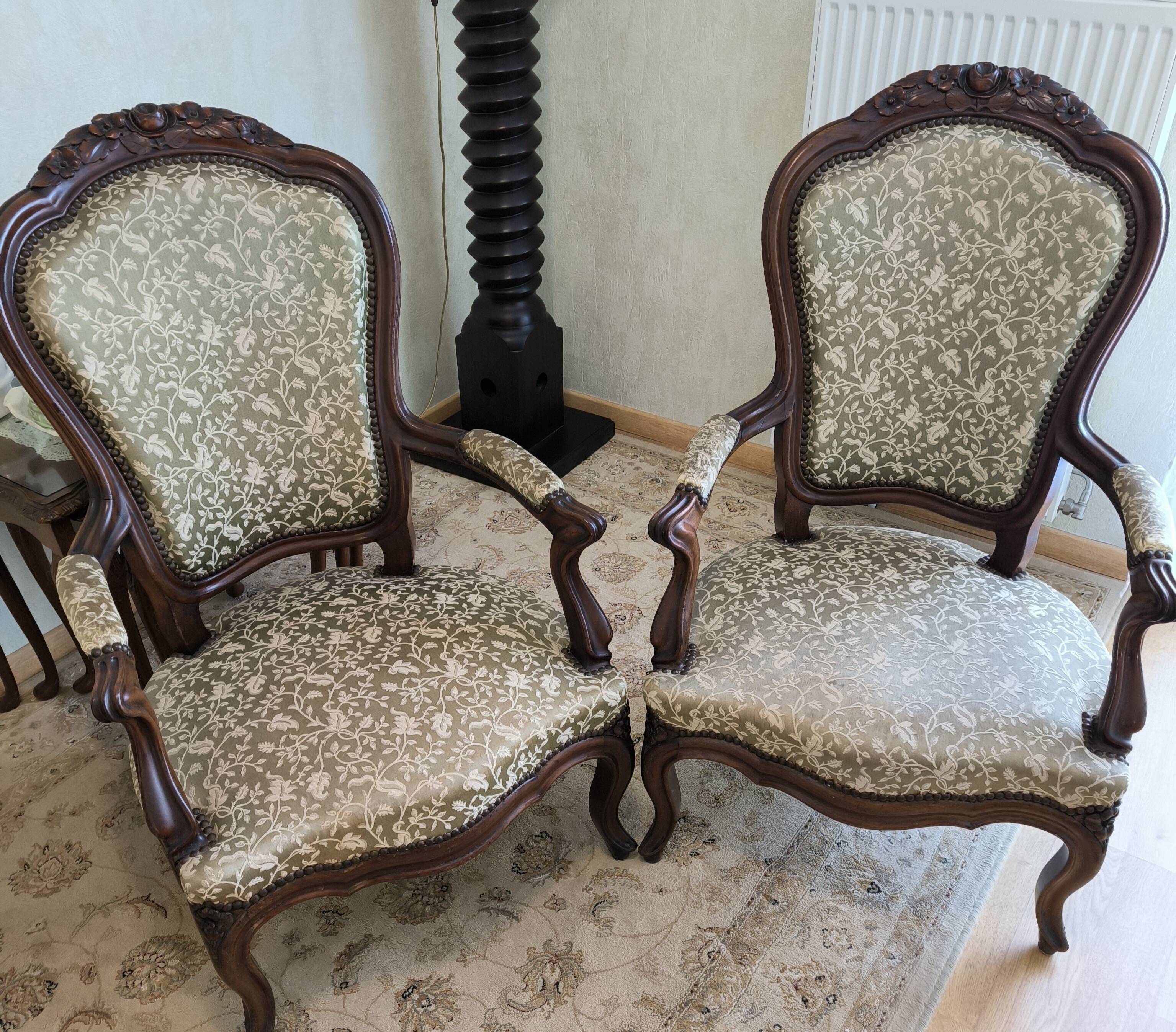Paire fauteuils Napoléon III