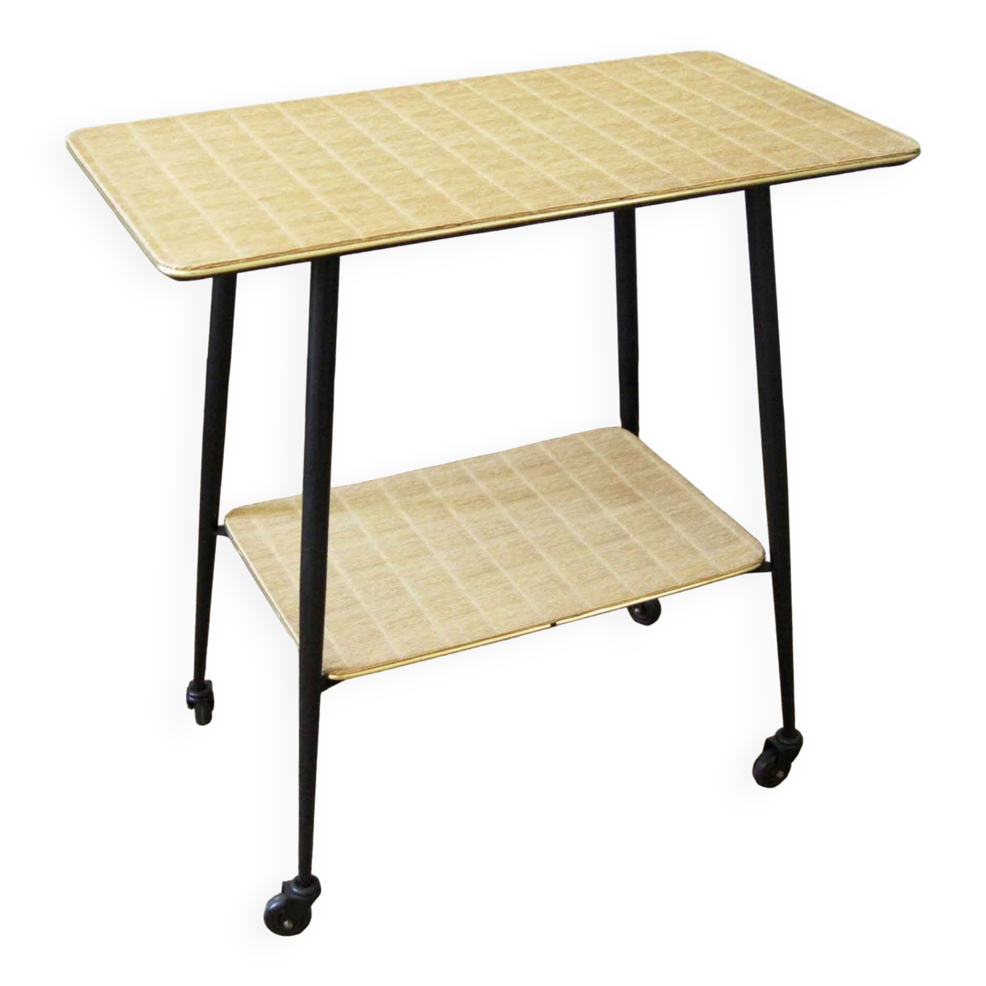 Vintage and chic trolley on wheels