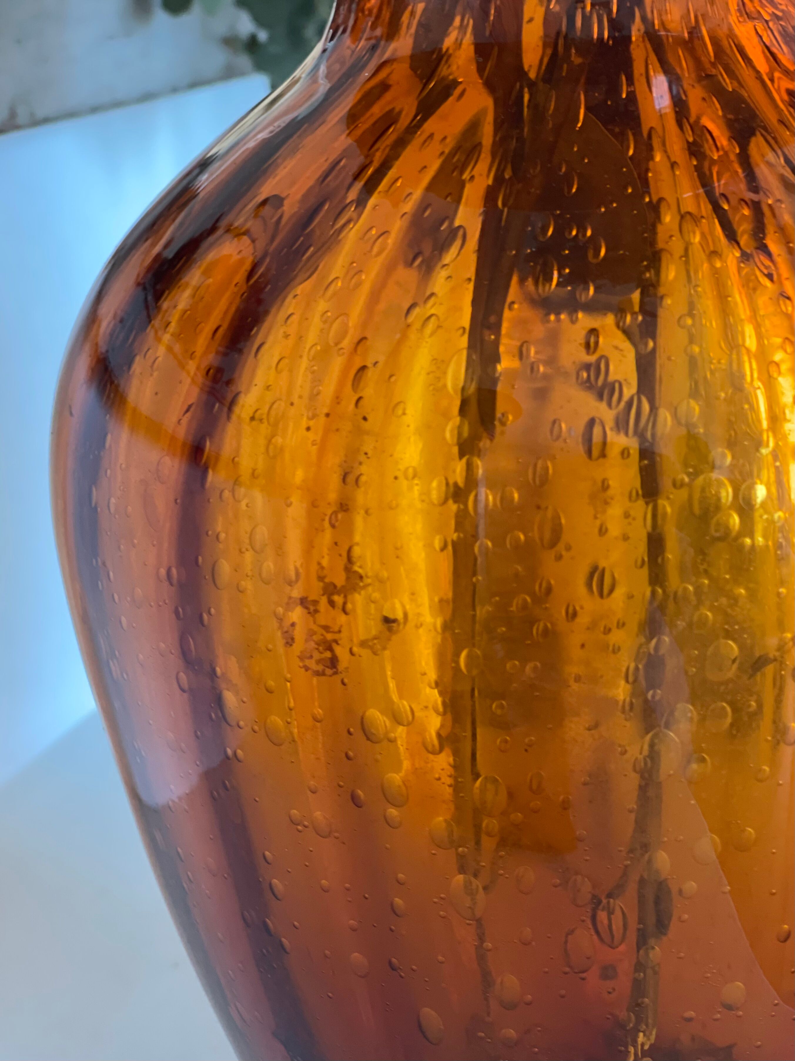 Amber vase 1970