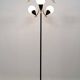 Lampadaire Stilnovo Mid-Century Modern en laiton italien et verre opalin, 50
