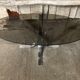Old coffee table design chrome foot curved