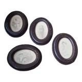 4 mini oval frames